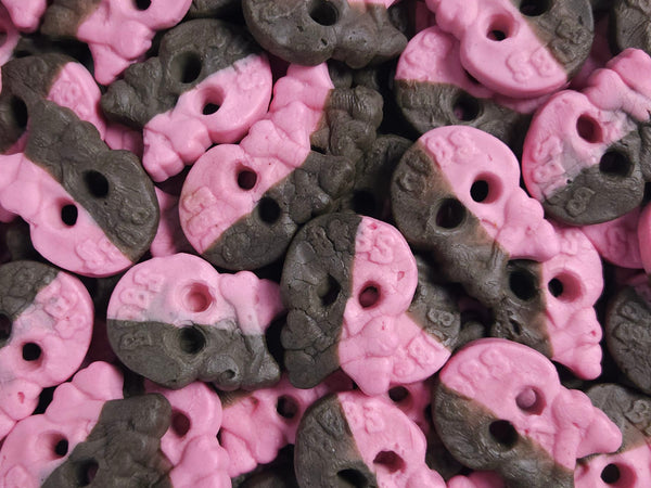Drop framboos schuim skulls