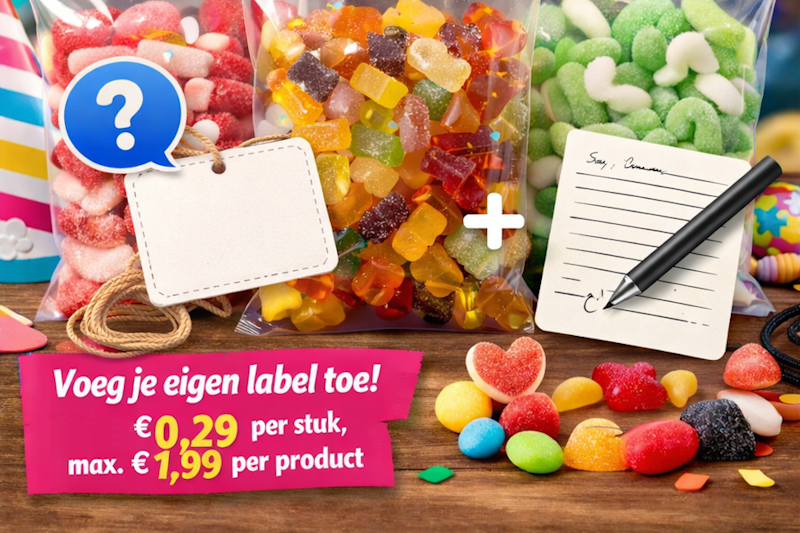 Gepersonaliseerd snoep bestellen afbeelding